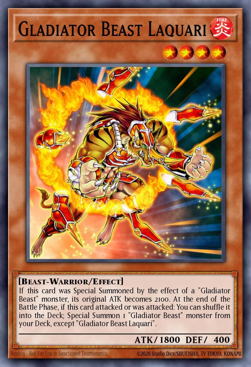 Gladiator Beast Laquari Ra Yellow Mega Pack: Special Edition card
