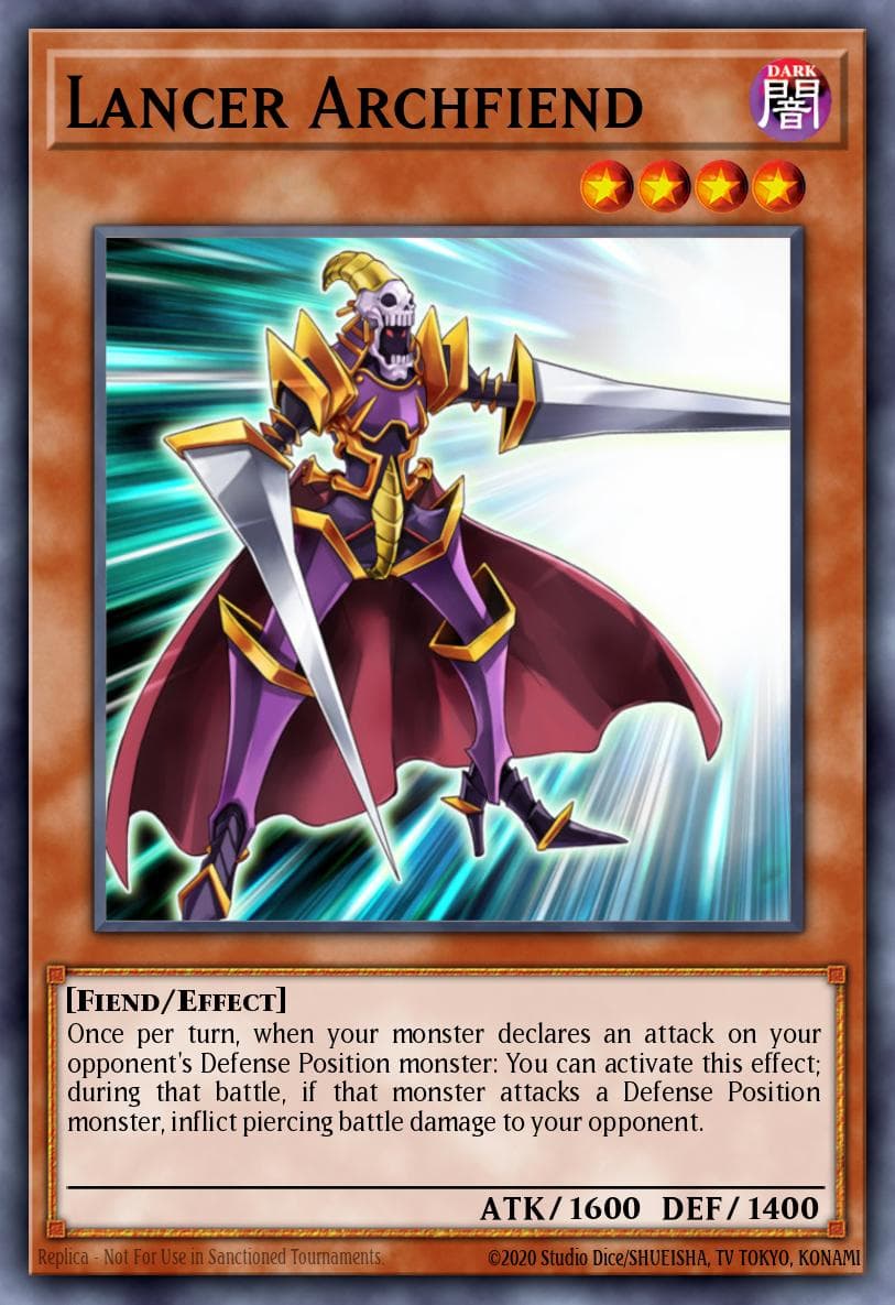 Lancer Archfiend Starstrike Blast Sneak Peek Participation Card card