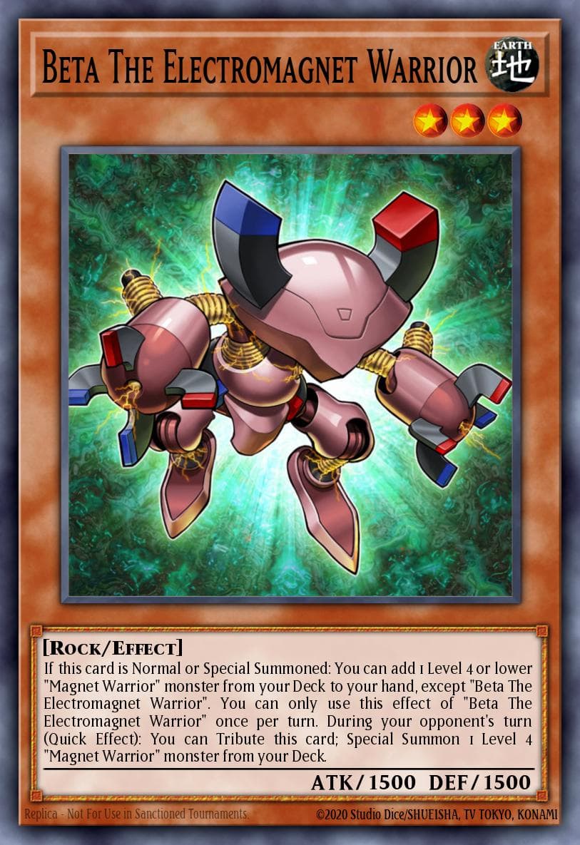 Beta The Electromagnet Warrior Structure Deck: Yugi Muto card