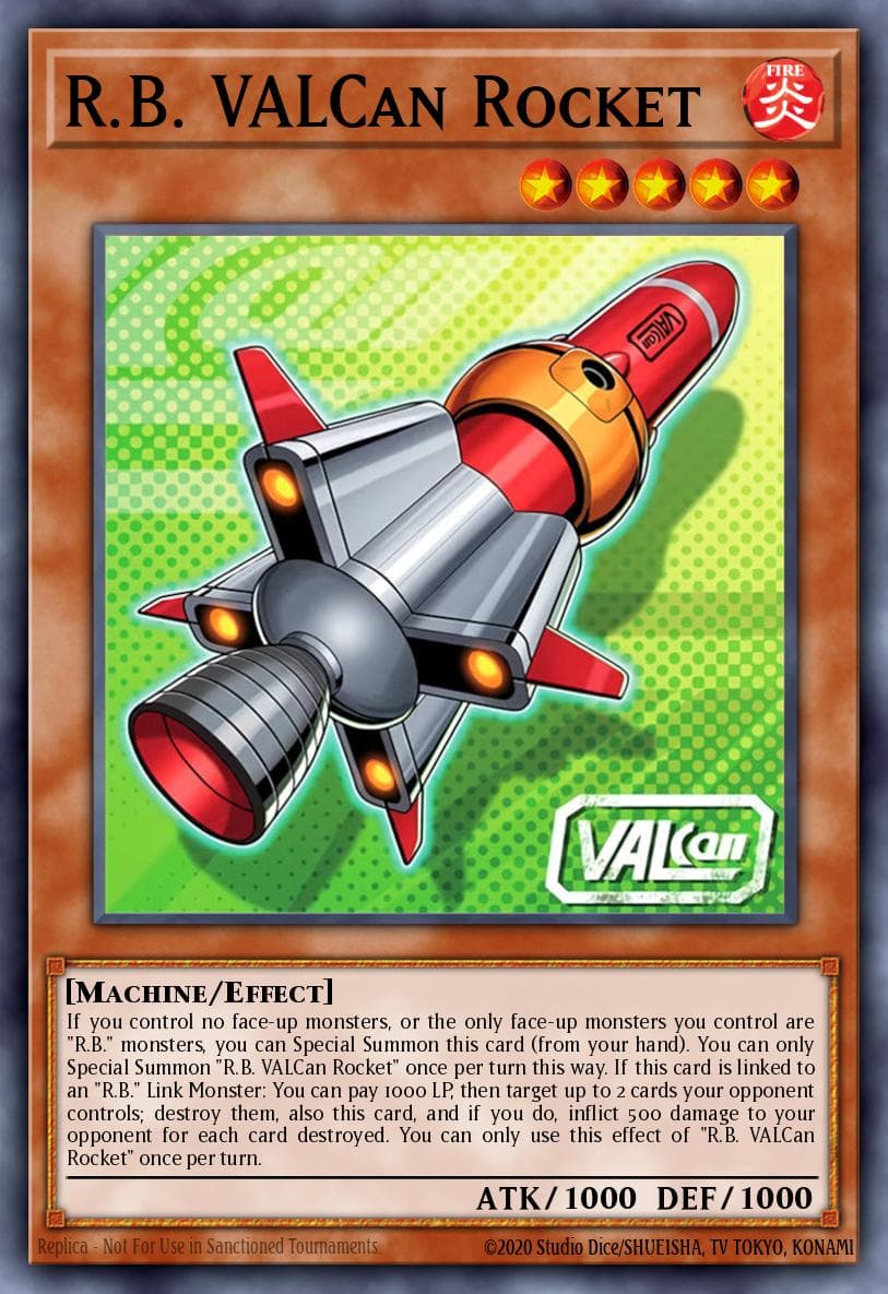 R.B. VALCan Rocket 遊戲王 card