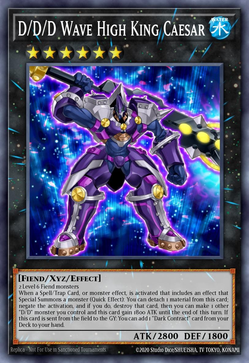 D/D/D Wave High King Caesar Code of the Duelist Special Edition card