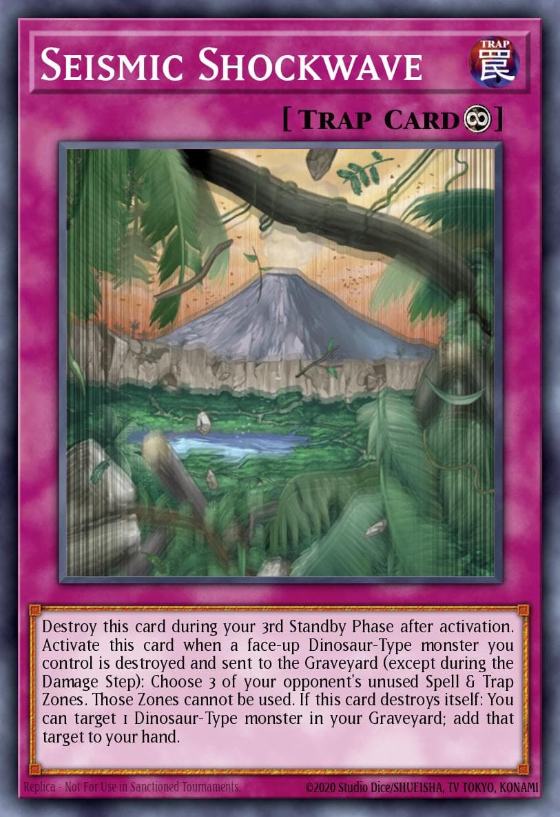 Seismic Shockwave Structure Deck: Dinosaur's Rage Special Set card