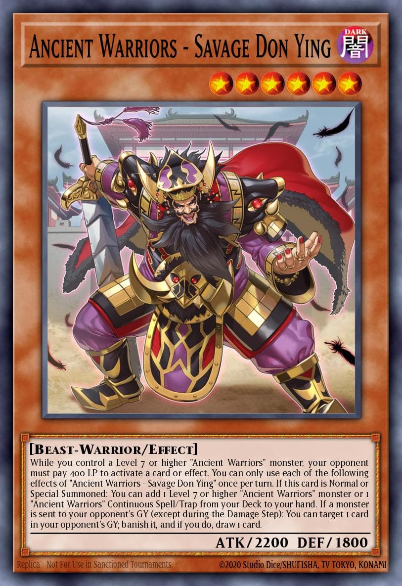 Ancient Warriors - Savage Don Ying Dimension Force card