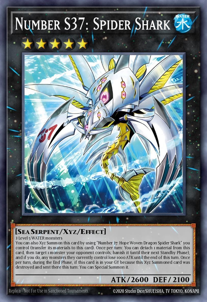 Number S37: Spider Shark Battles of Legend: Monster Mayhem card