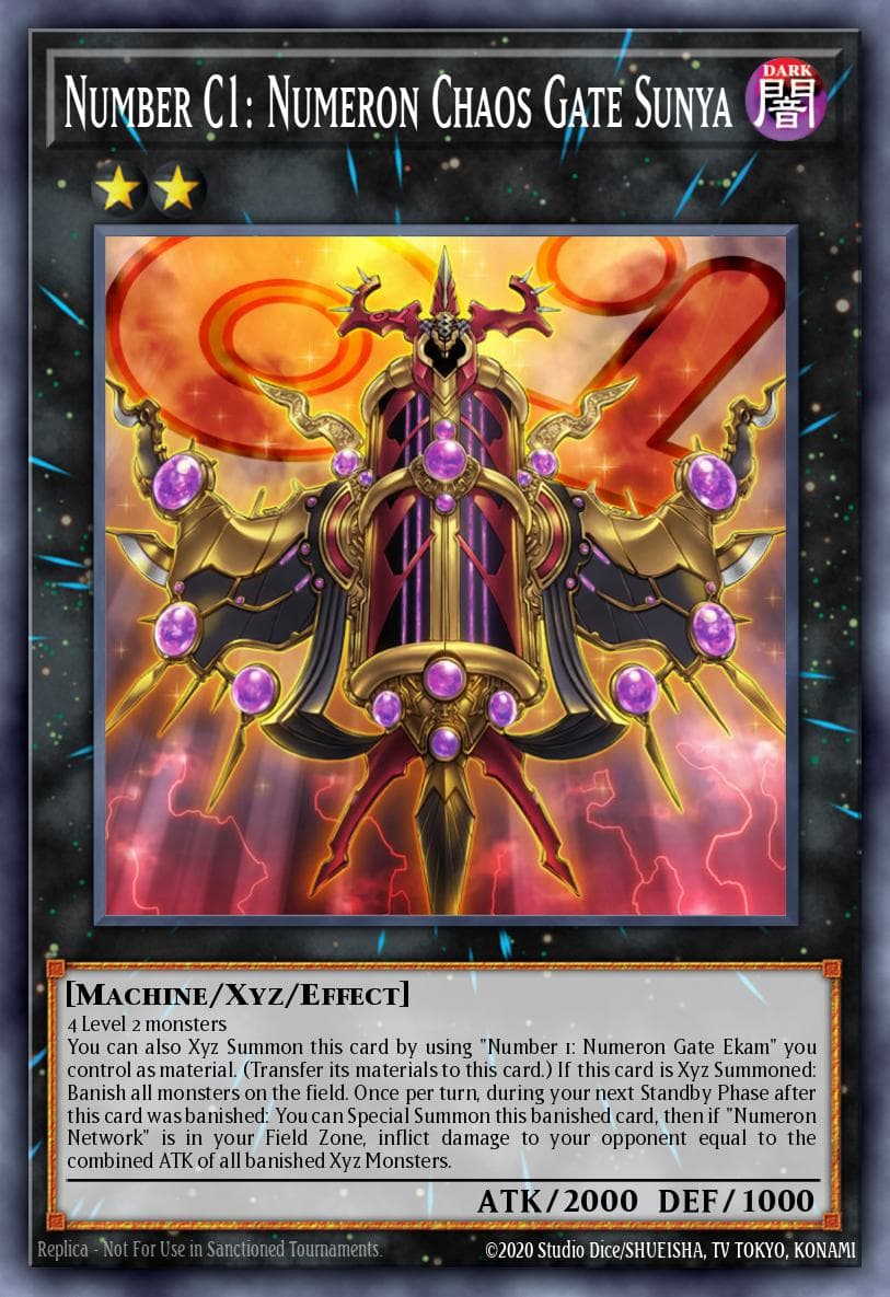 Number C1: Numeron Chaos Gate Sunya Maximum Gold: El Dorado card