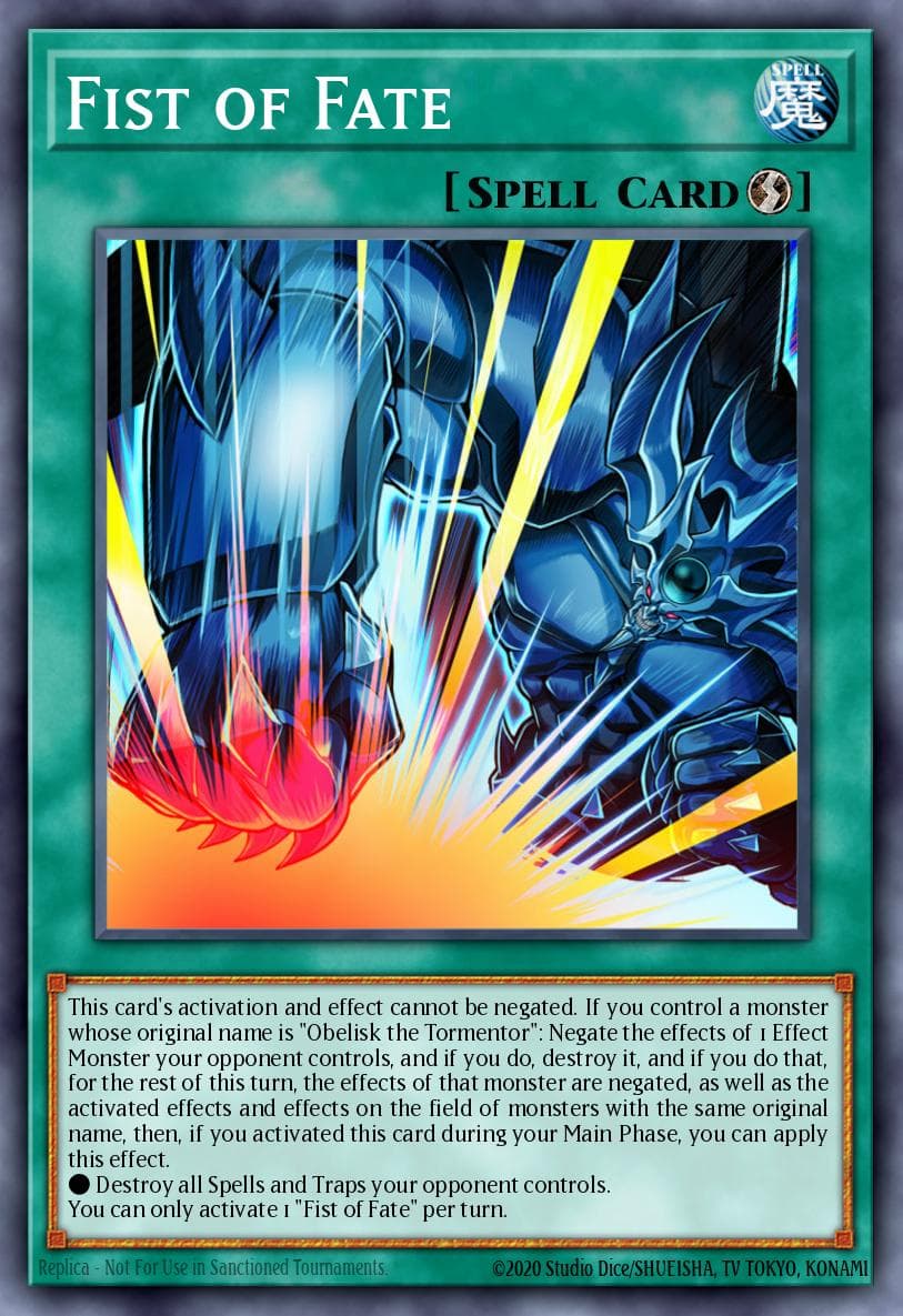 Fist of Fate Egyptian God Deck: Obelisk the Tormentor card