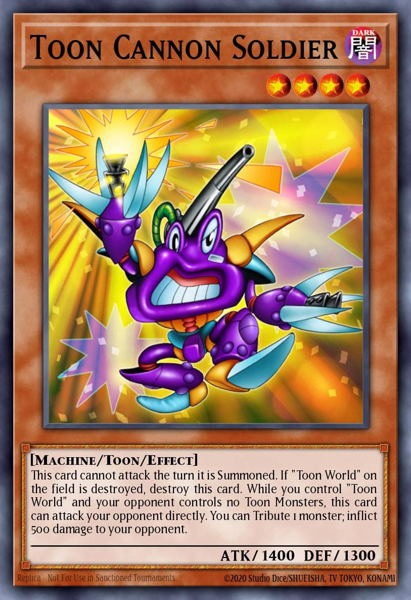 Toon Cannon Soldier Dark Beginning 2 card