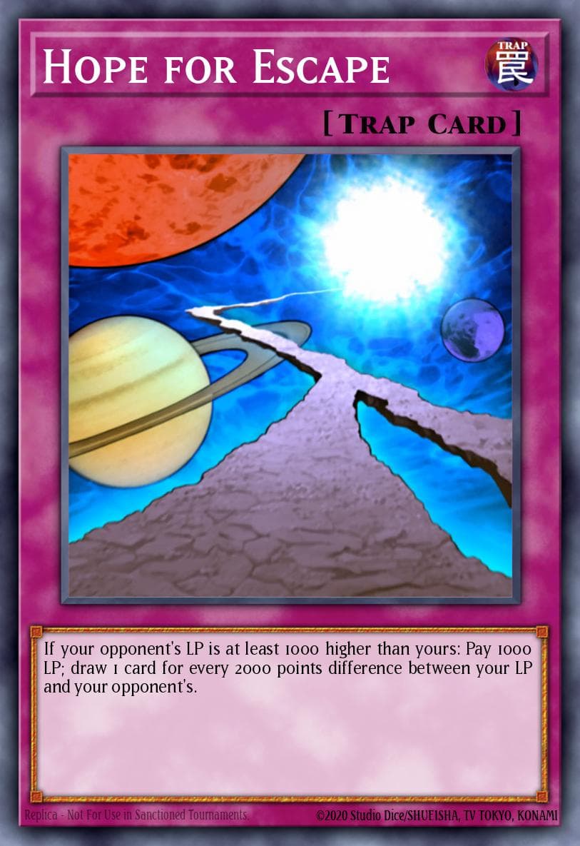 Hope for Escape Pendulum Domination Structure Deck card