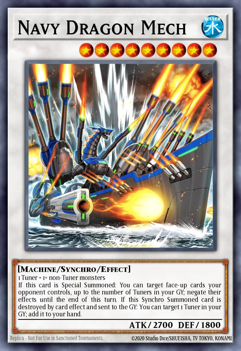 Navy Dragon Mech Dimension Force card