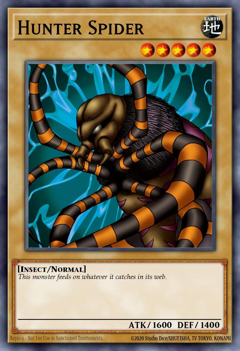 Hunter Spider Metal Raiders card