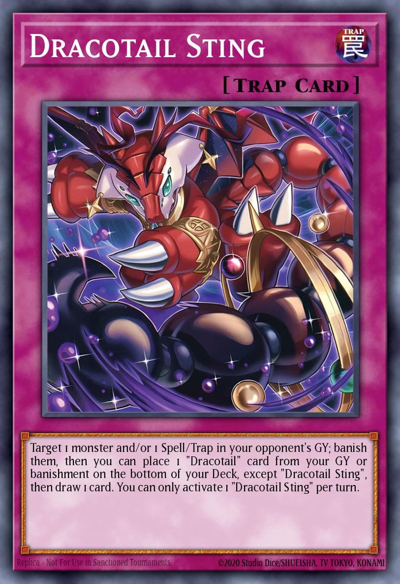 Dracotail Sting Doom of Dimensions card