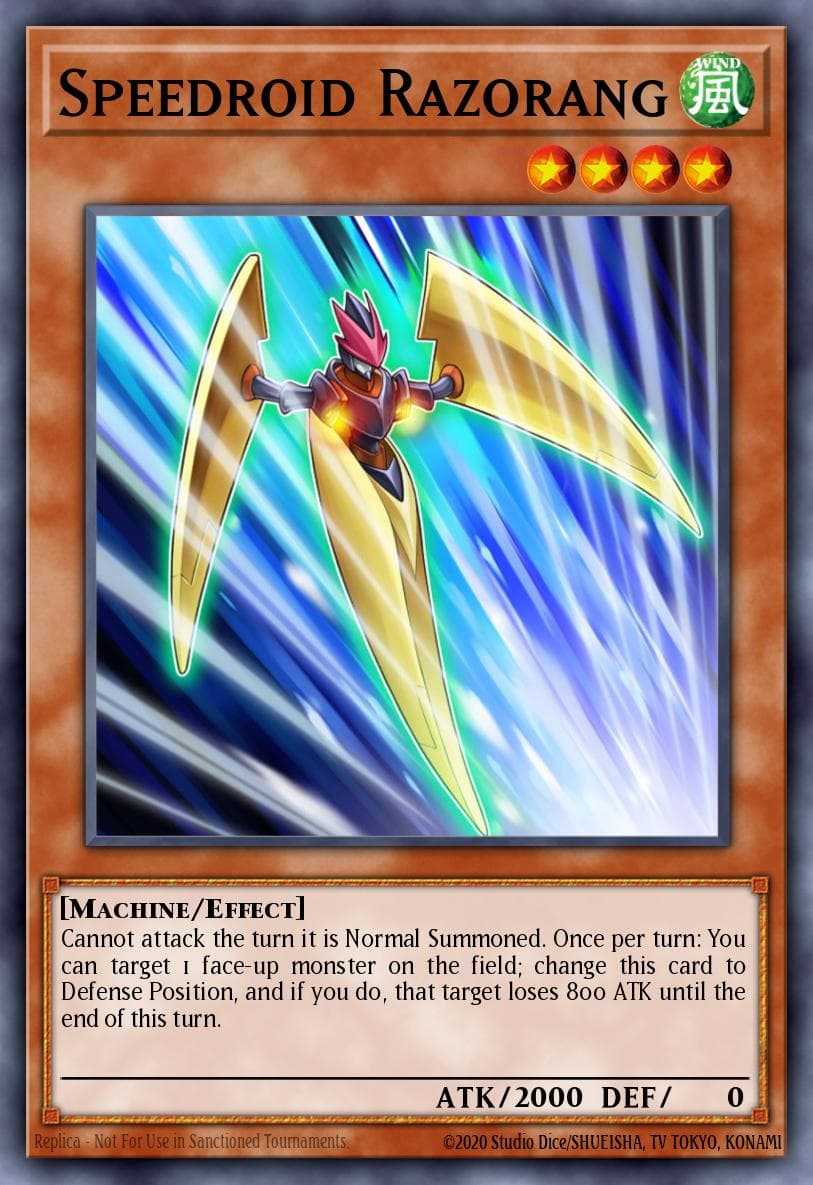 Speedroid Razorang High-Speed Riders card