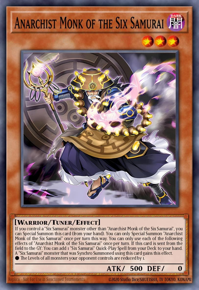 Anarchist Monk of the Six Samurai Rage of the Abyss card