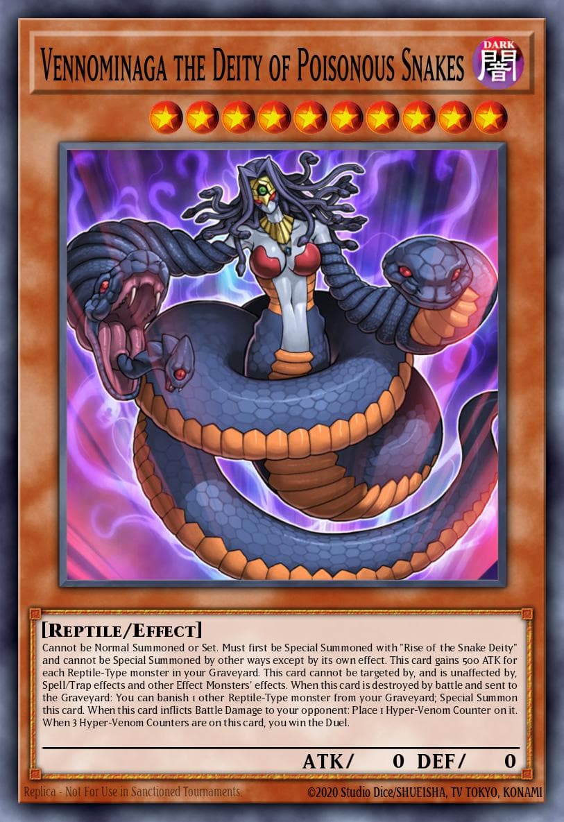 Vennominaga the Deity of Poisonous Snakes Ra Yellow Mega Pack: Special Edition card