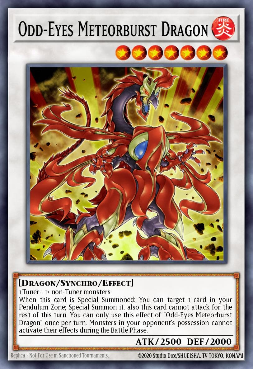Odd-Eyes Meteorburst Dragon Master of Pendulum Structure Deck card