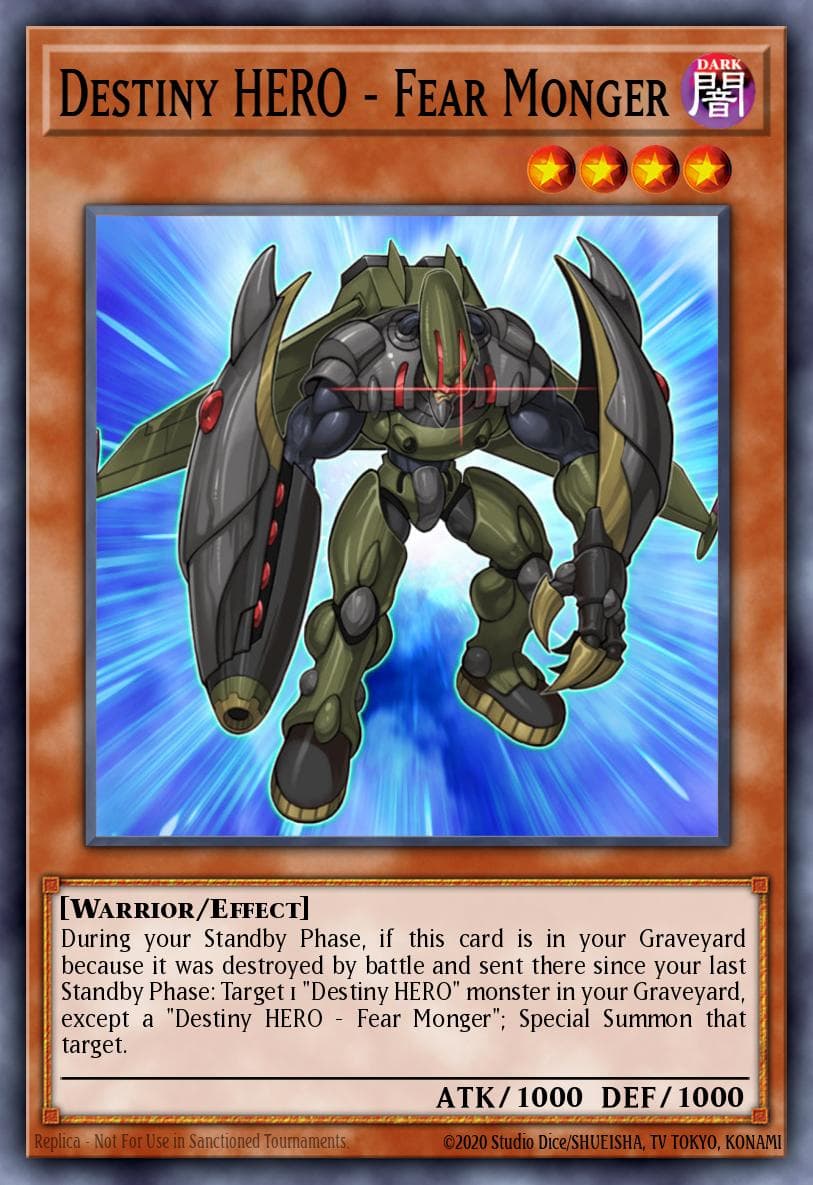 Destiny HERO - Fear Monger Duelist Pack: Aster Phoenix card
