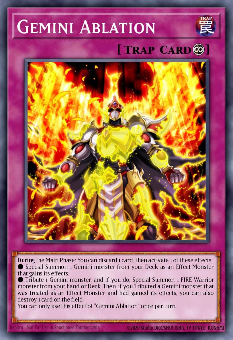 Gemini Ablation Toon Chaos card