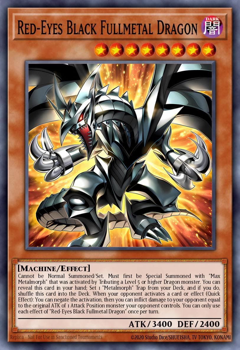 Red-Eyes Black Fullmetal Dragon Rage of the Abyss card