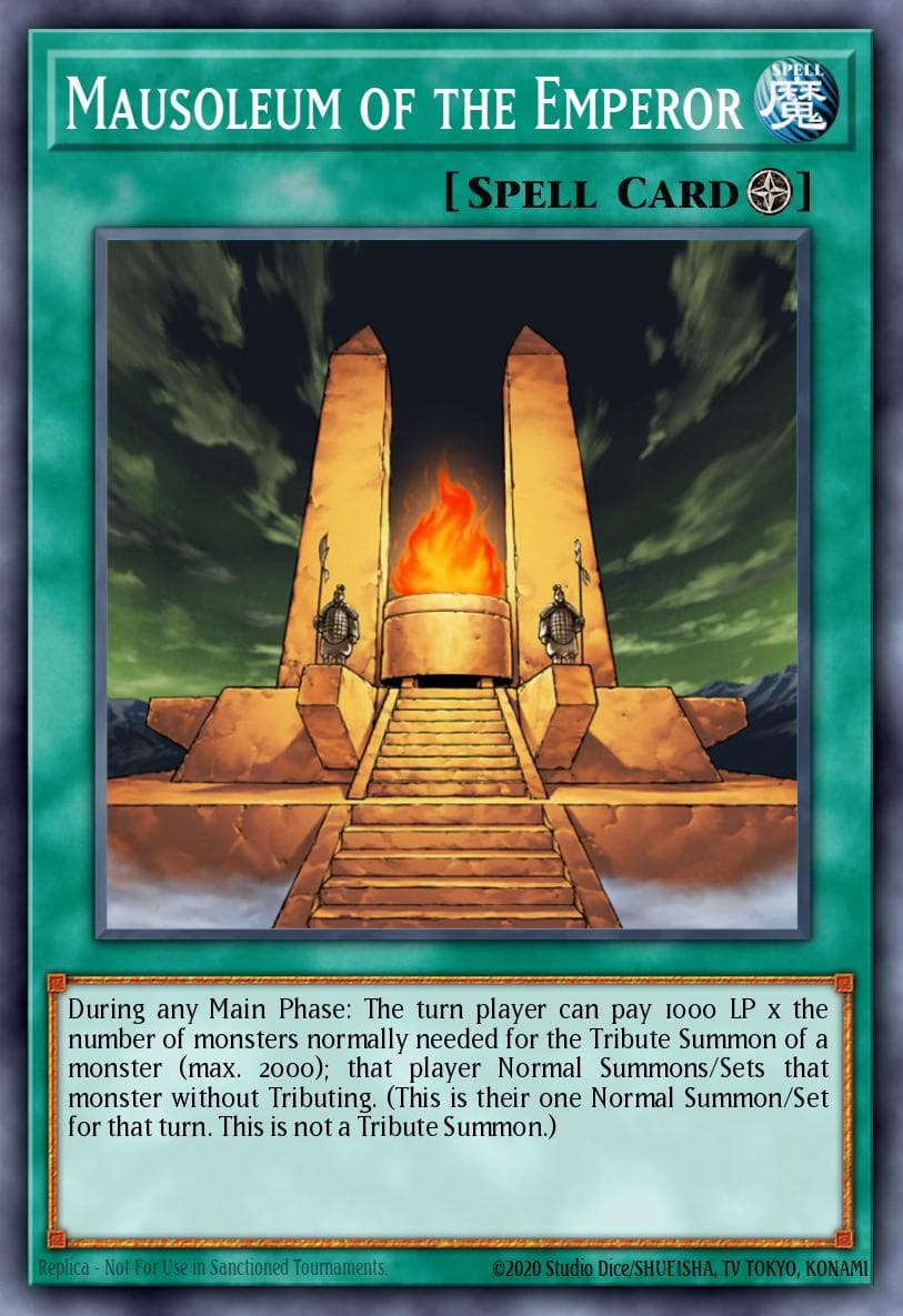 Mausoleum of the Emperor Machine Reactor Structure Deck card