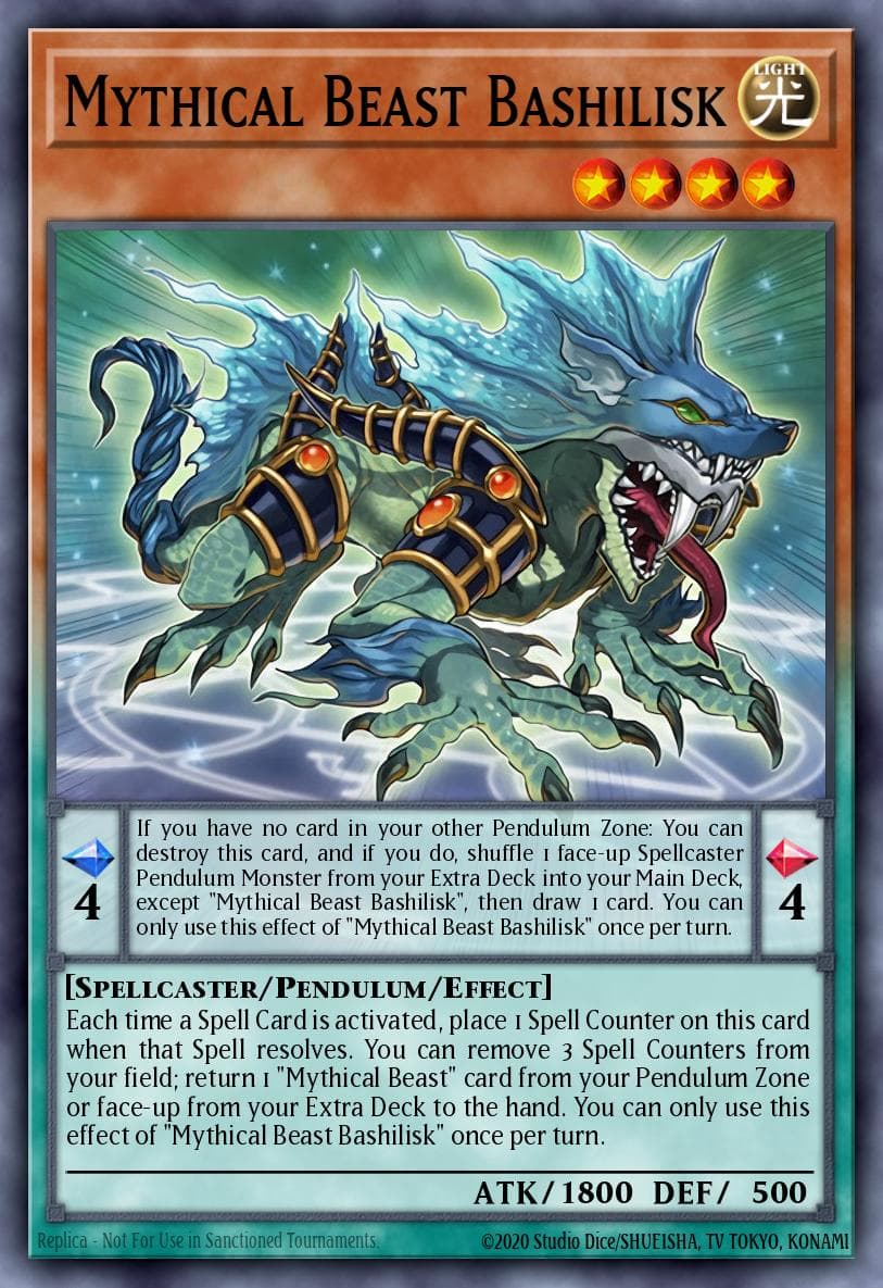 Mythical Beast Bashilisk Extreme Force Special Edition card