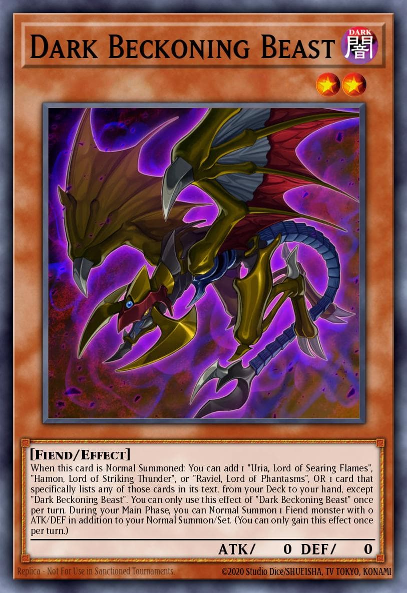 Dark Beckoning Beast 2021 Tin of Ancient Battles card