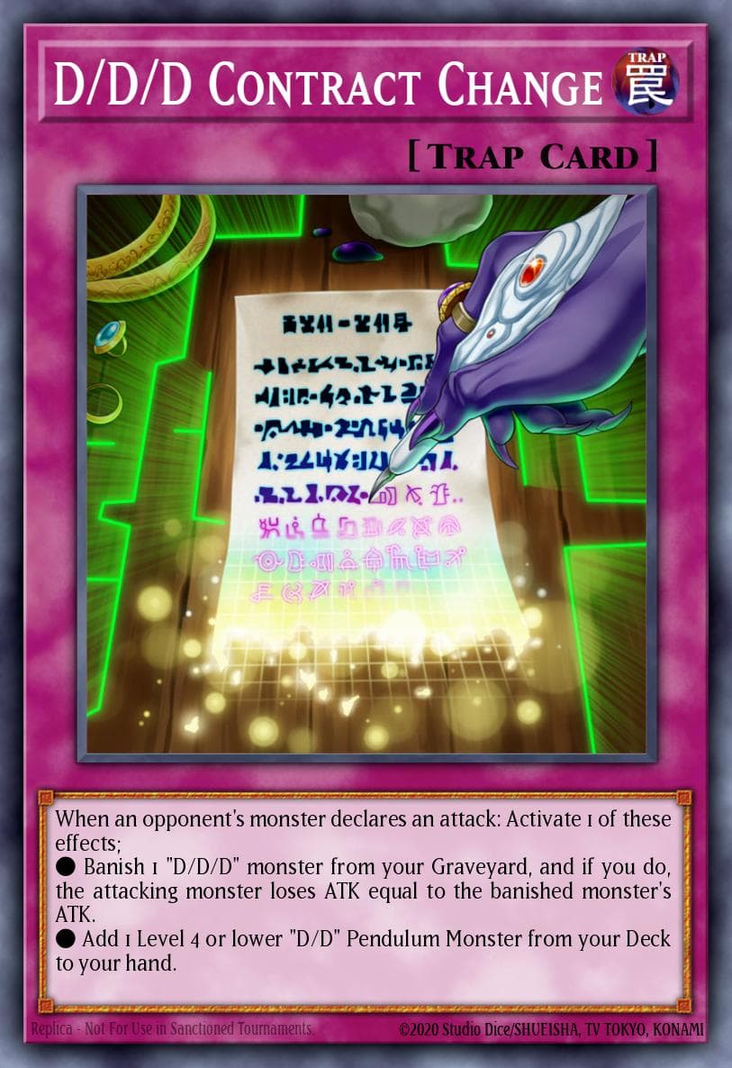 D/D/D Contract Change Dimension of Chaos: Special Edition card