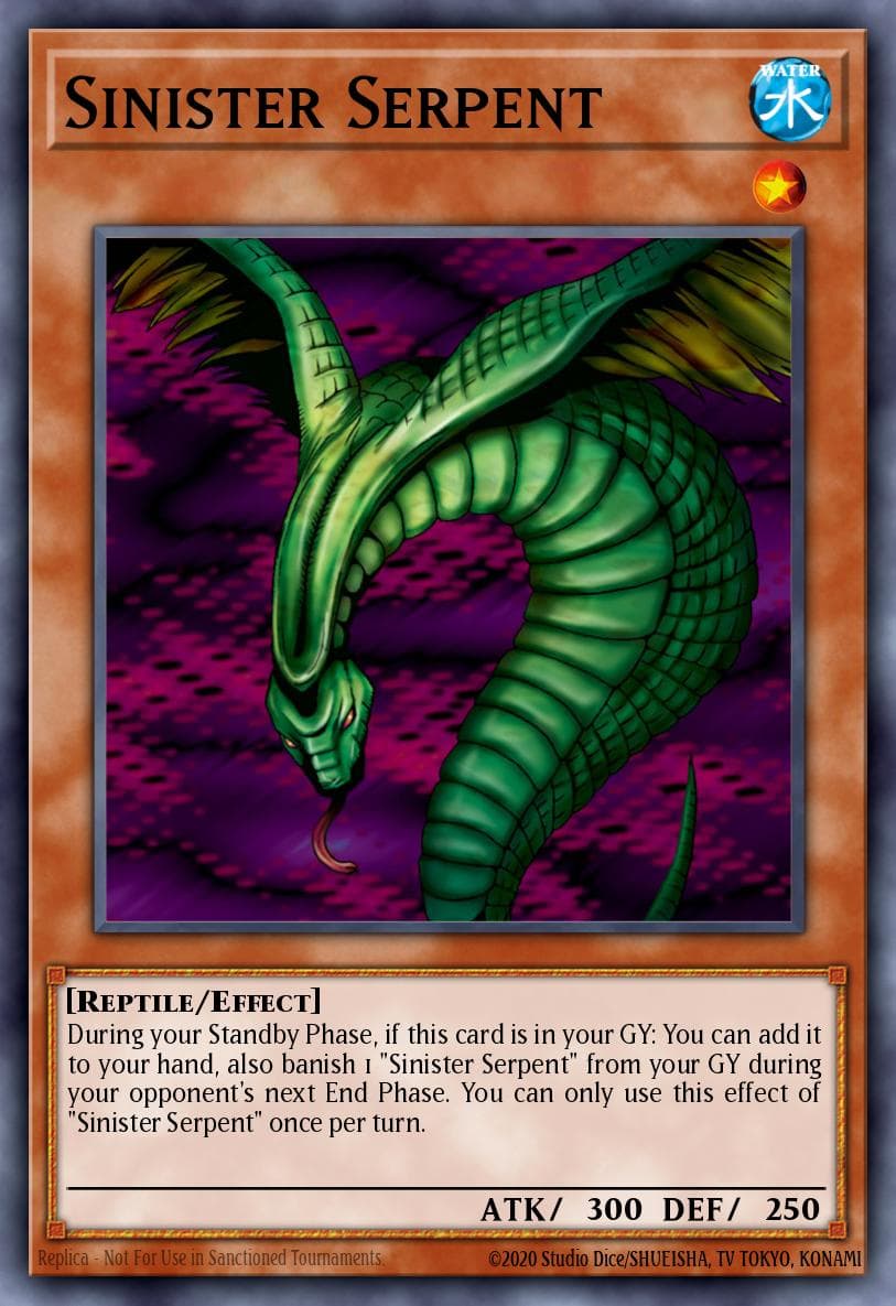 Sinister Serpent Yu-Gi-Oh! Worldwide Edition: Stairway to the Destined Duel promotional cards card