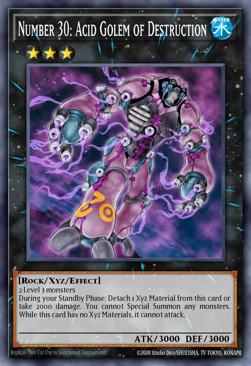 Number 30: Acid Golem of Destruction Weekly Shonen Jump September 2013 membership promotional card card