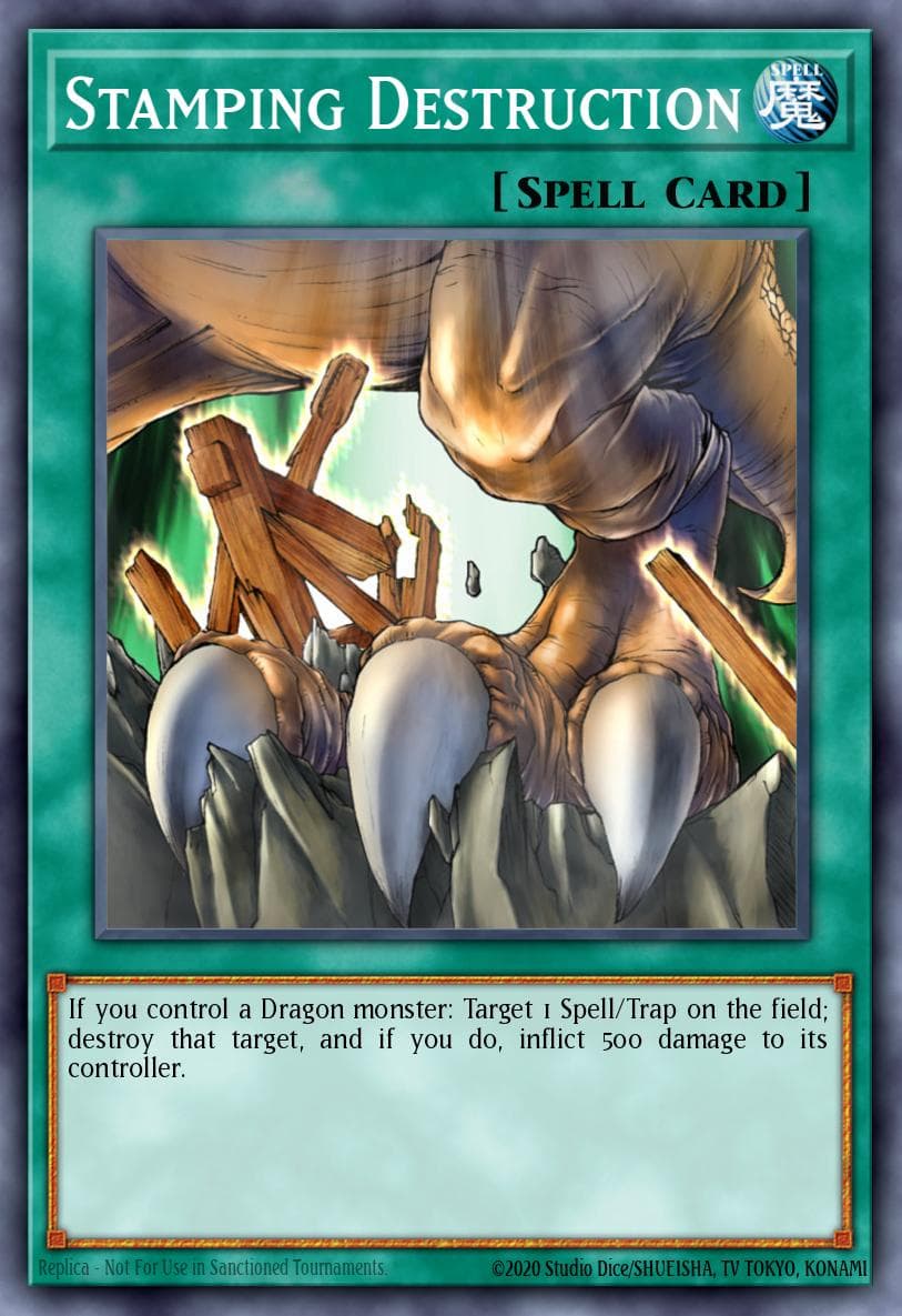 Stamping Destruction Mystic Fighters card