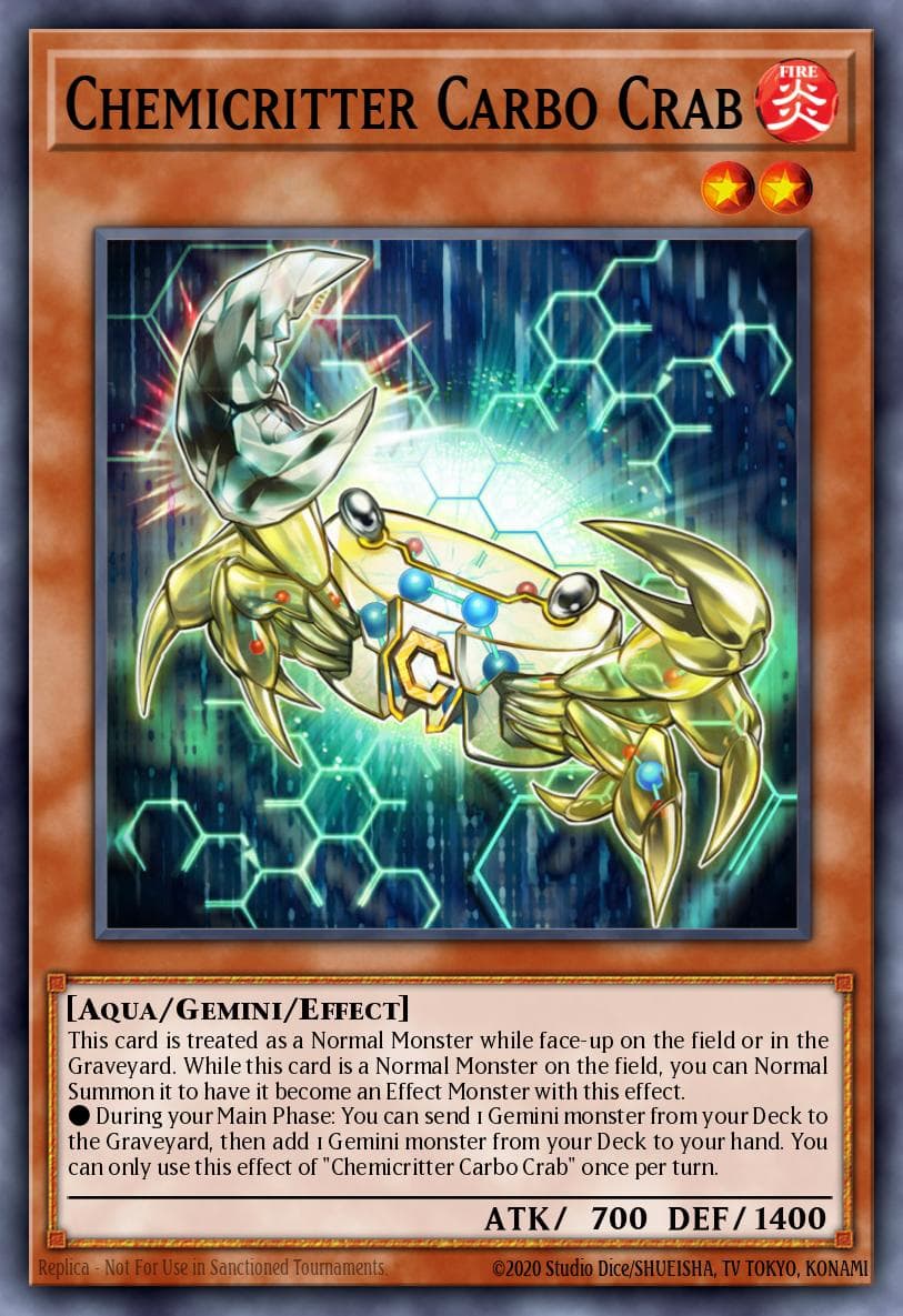 Chemicritter Carbo Crab Invasion: Vengeance: Special Edition card