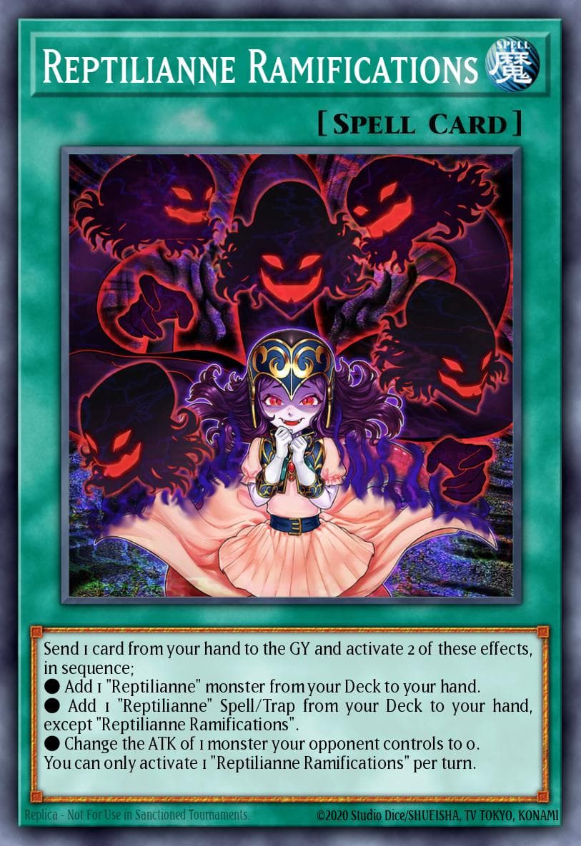 Reptilianne Ramifications Burst of Destiny card
