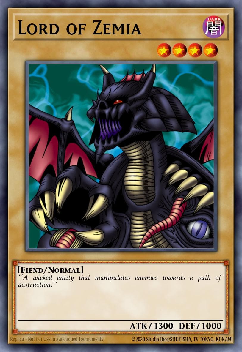 Lord of Zemia 遊戲王 card