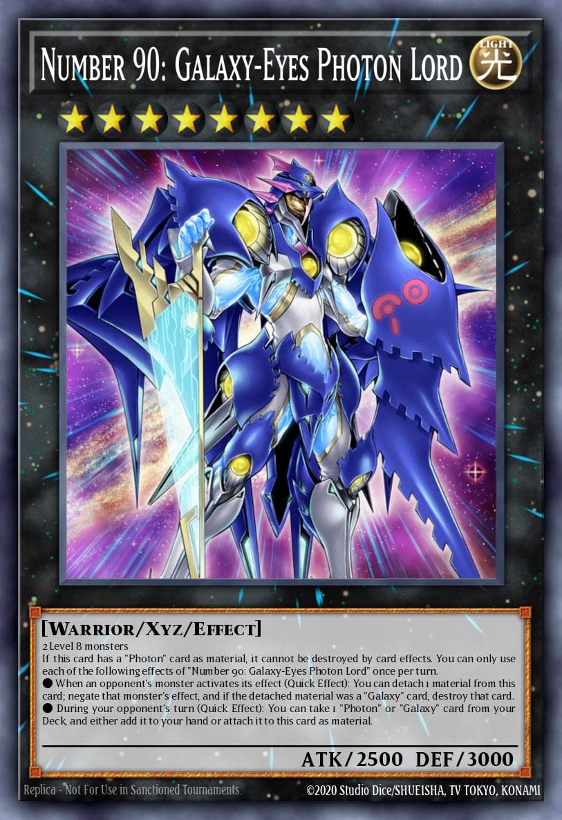 Number 90: Galaxy-Eyes Photon Lord Battles of Legend: Chapter 1 card