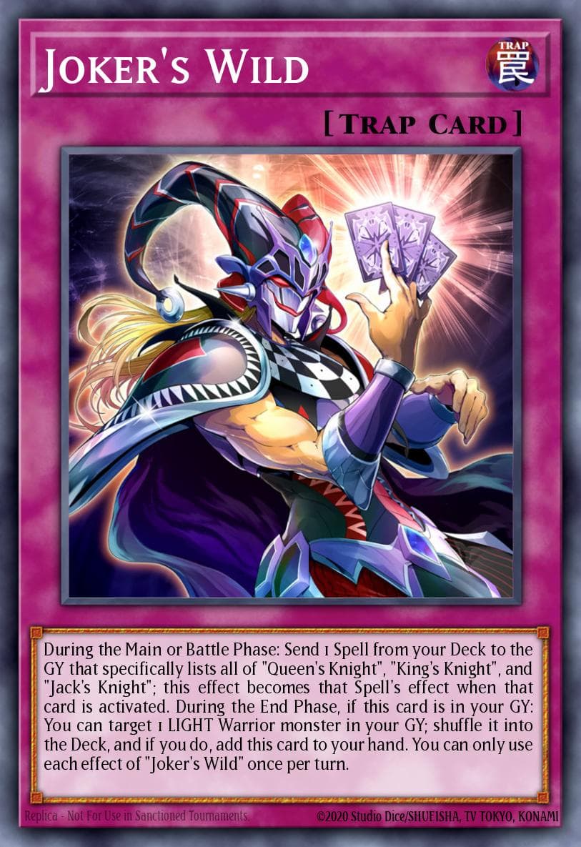 Joker's Wild King's Court card