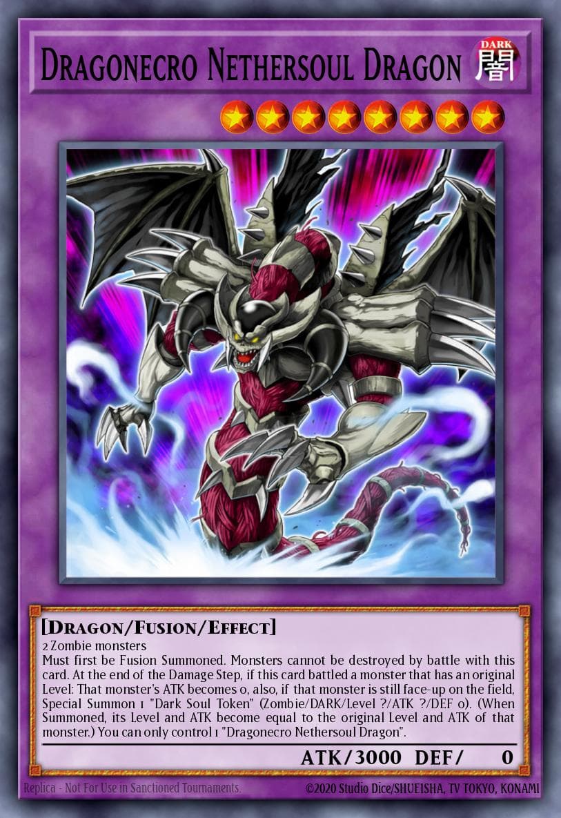 Dragonecro Nethersoul Dragon Premium Gold card