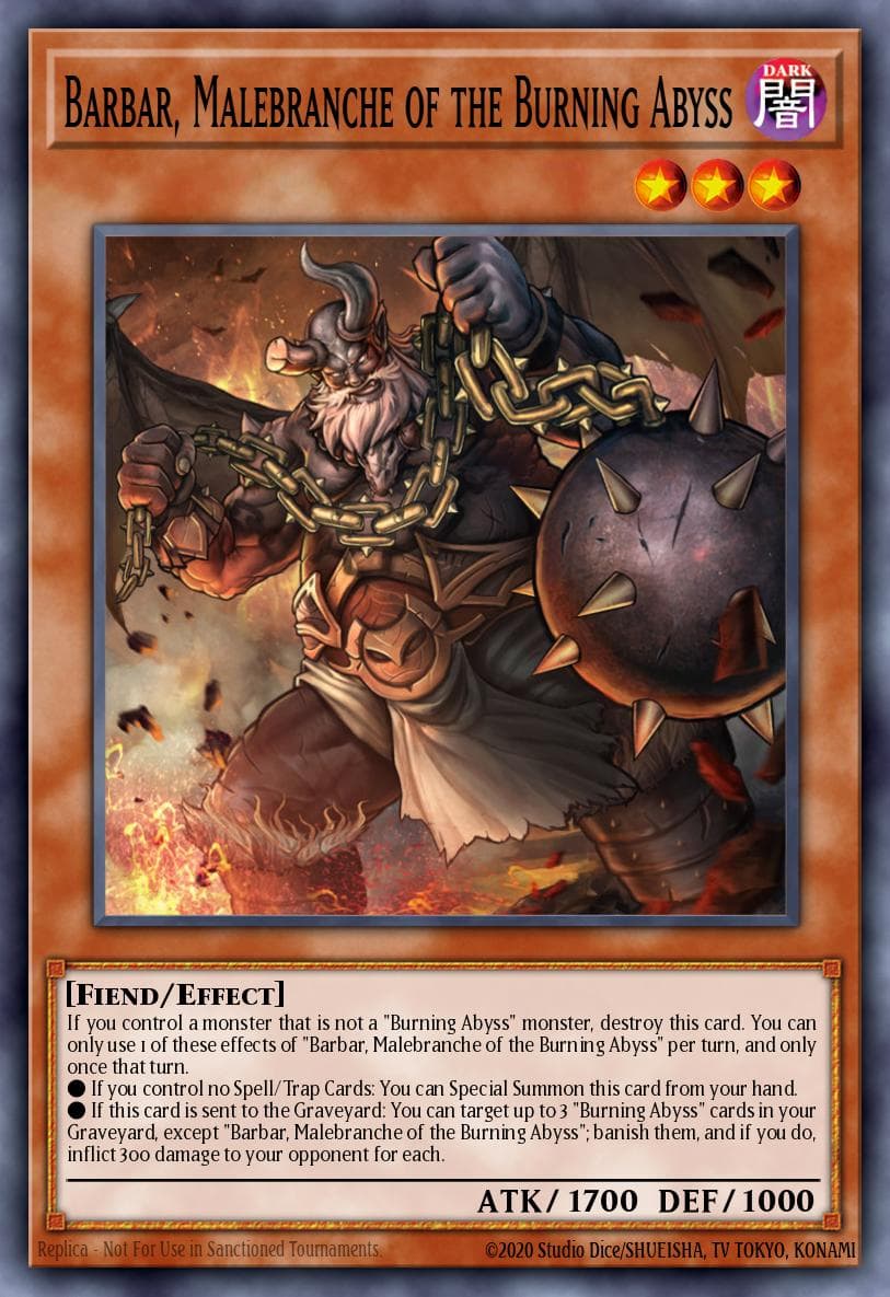 Barbar, Malebranche of the Burning Abyss Crossed Souls: Advance Edition card