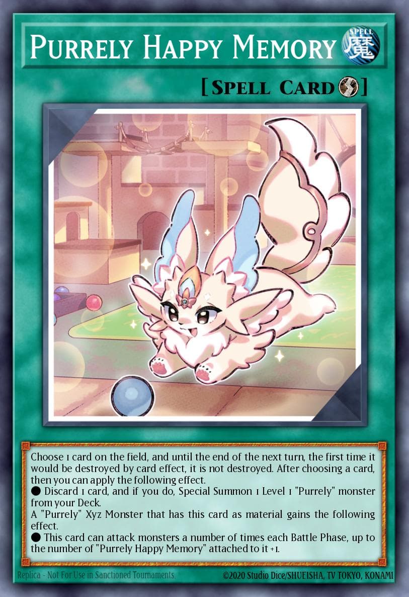 Purrely Happy Memory Amazing Defenders card