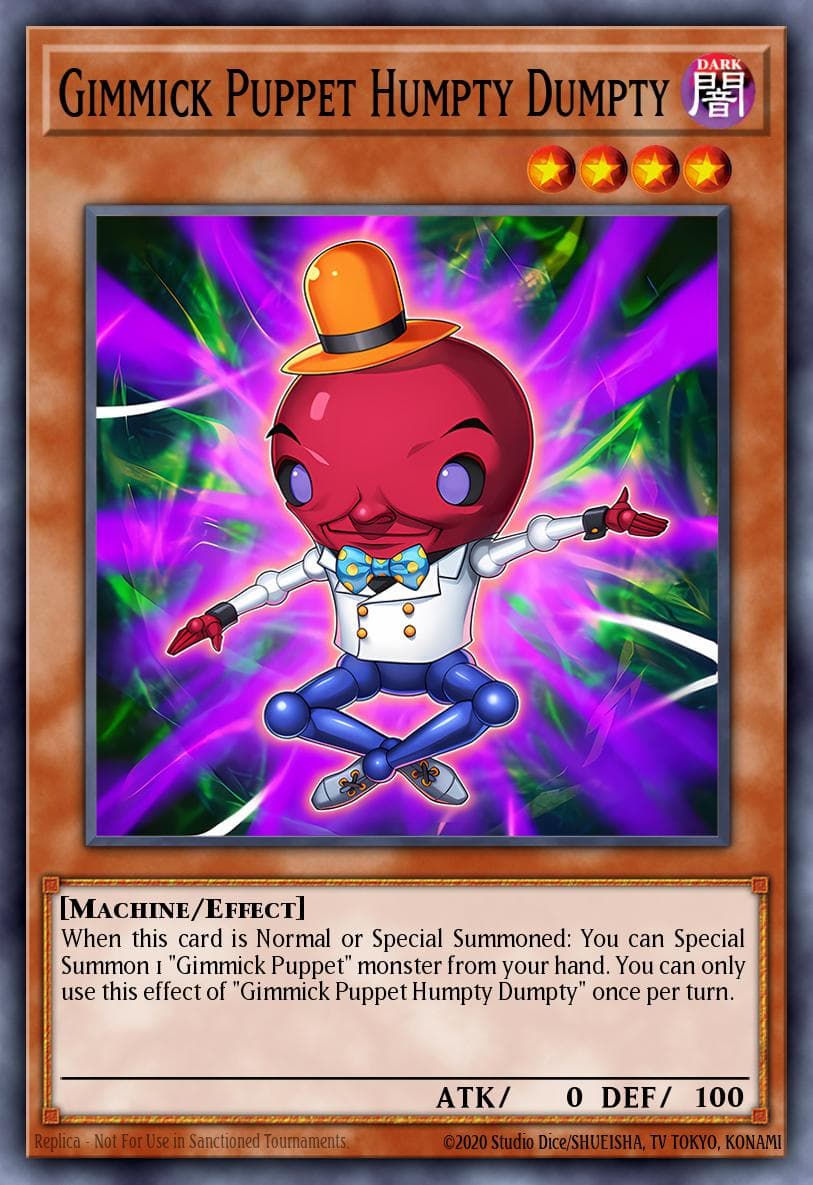 Gimmick Puppet Humpty Dumpty Premium Gold card