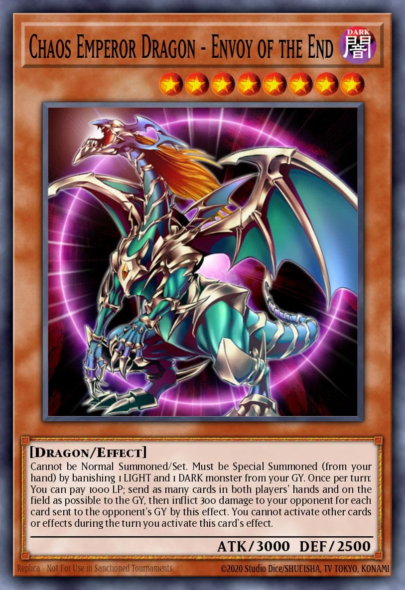 Chaos Emperor Dragon - Envoy of the End Weekly Shonen Jump September 2013 membership promotional card card