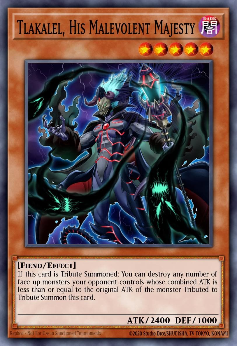 Tlakalel, His Malevolent Majesty Rising Rampage Special Edition card