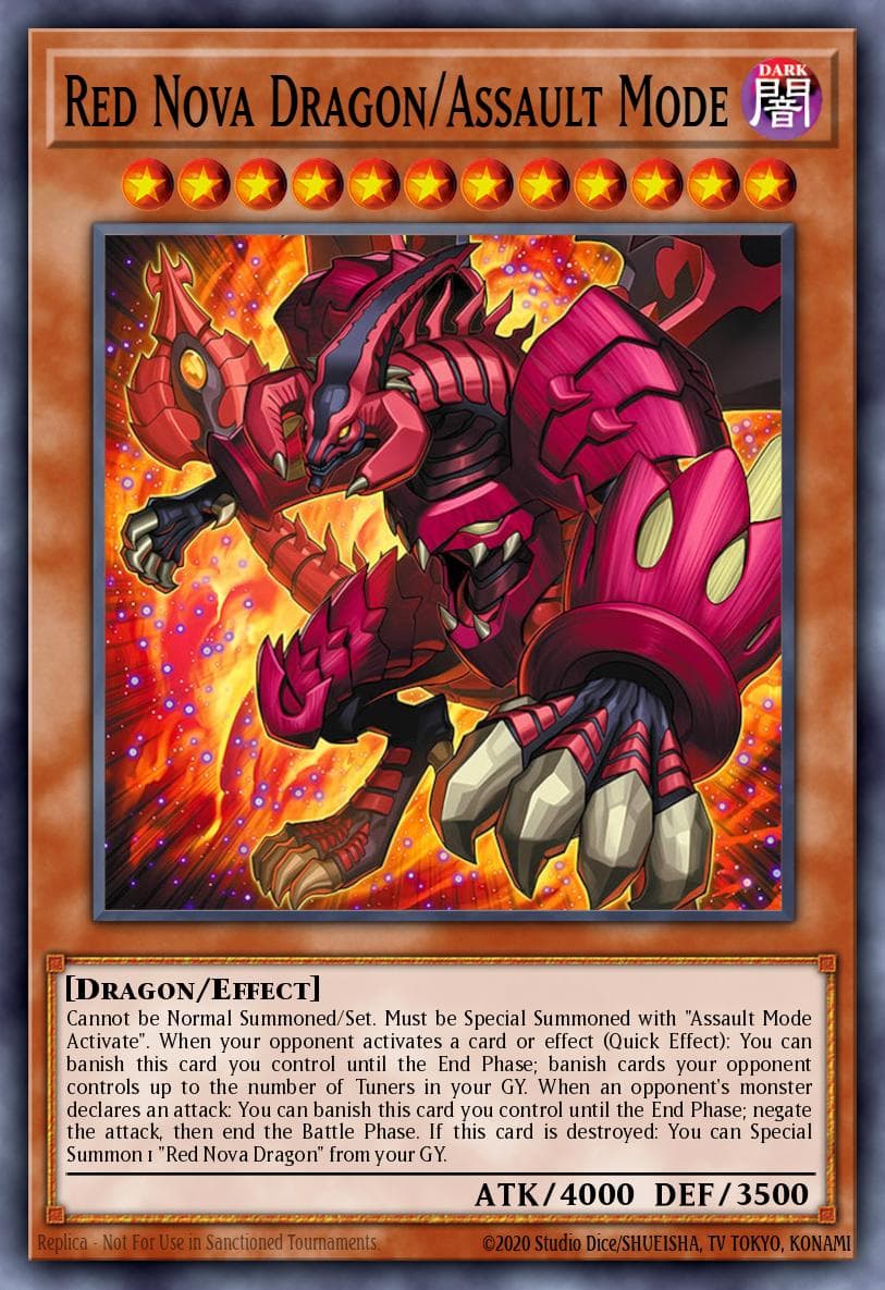 Red Nova Dragon/Assault Mode Blazing Dominion card