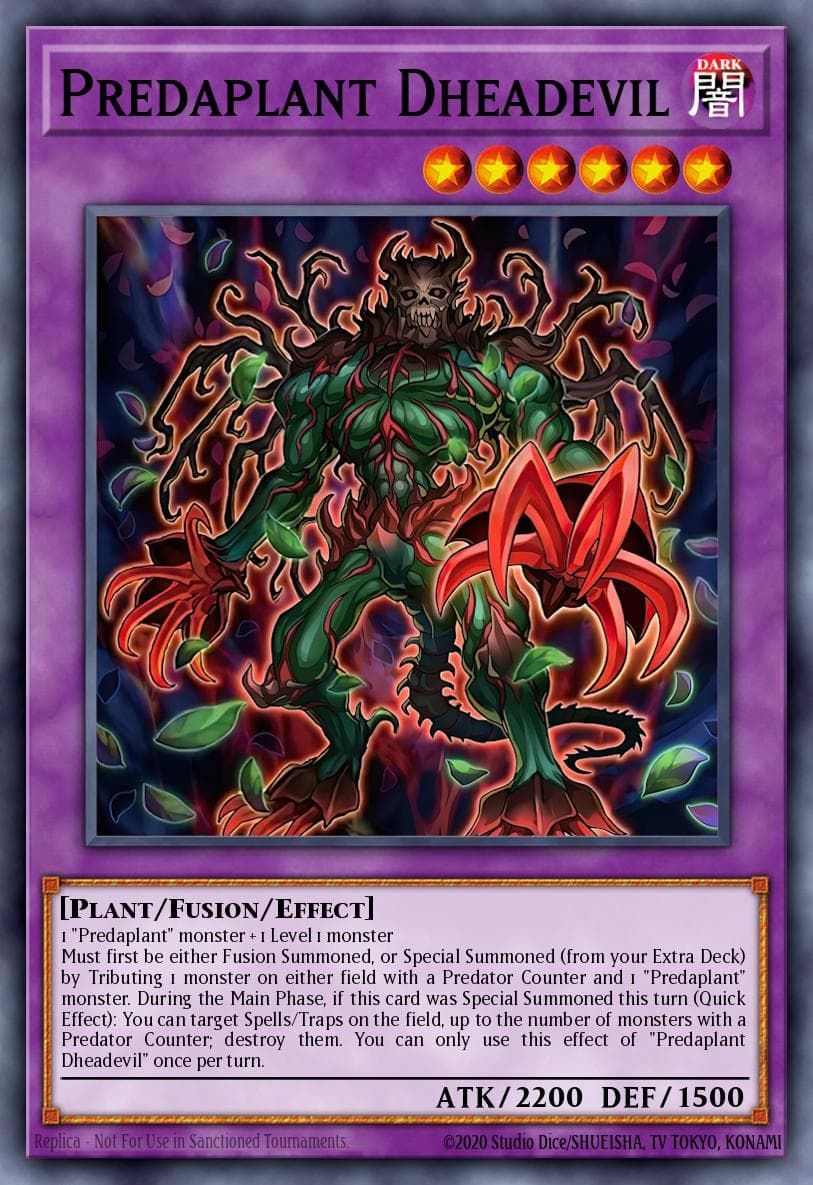 捕食植物 无畏魔鬼树 遊戲王 card