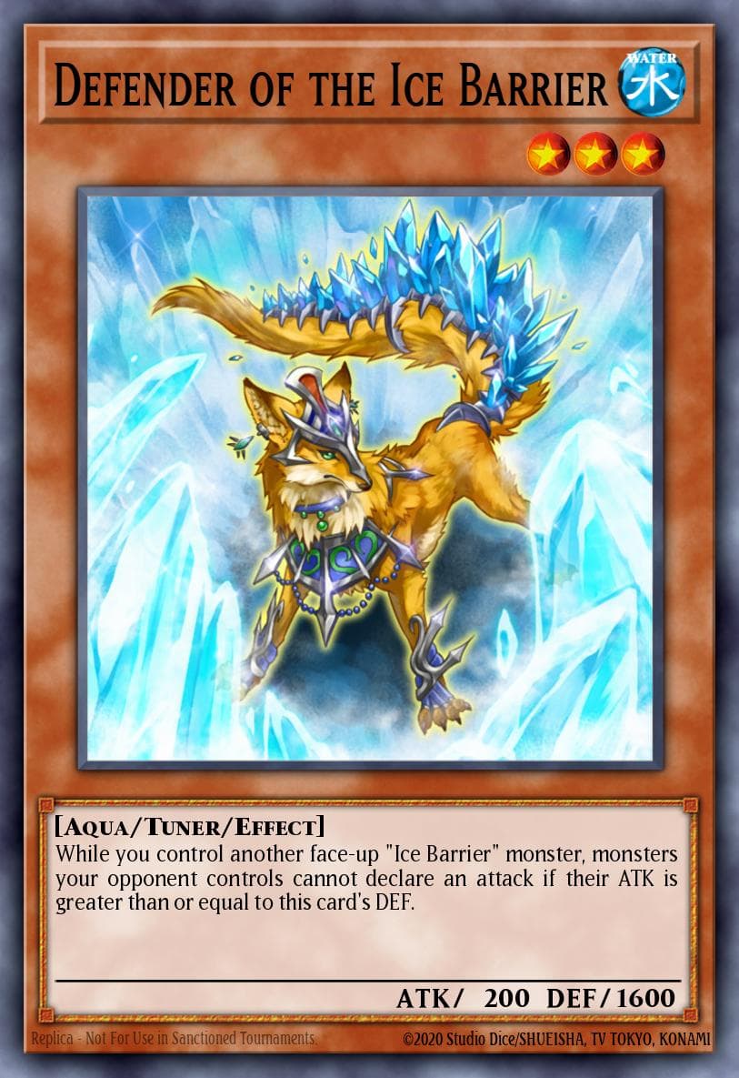 Defender of the Ice Barrier Structure Deck: Freezing Chains card