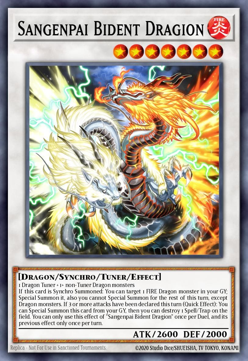 Sangenpai Bident Dragion Legacy of Destruction card