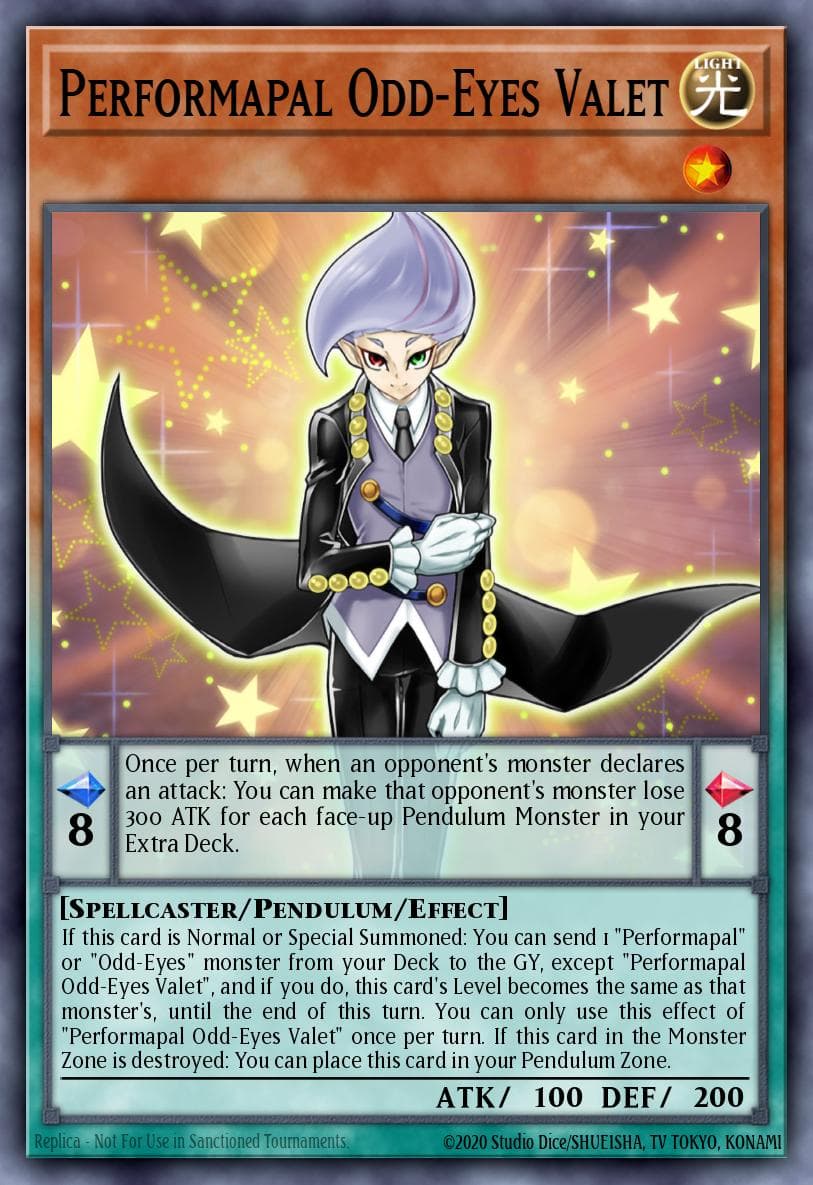 Performapal Odd-Eyes Valet Battles of Legend: Monstrous Revenge card