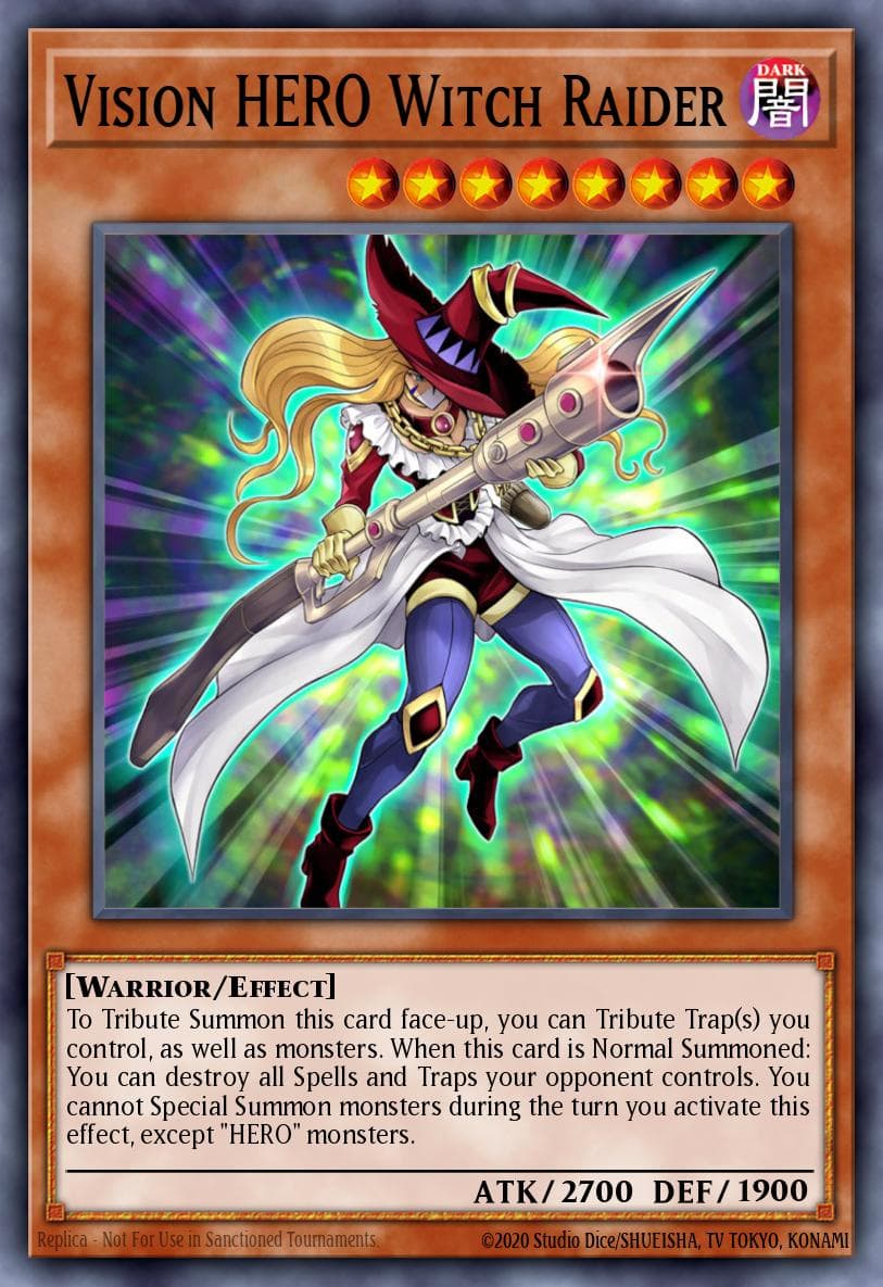 Vision HERO Witch Raider Battles of Legend: Chapter 1 card