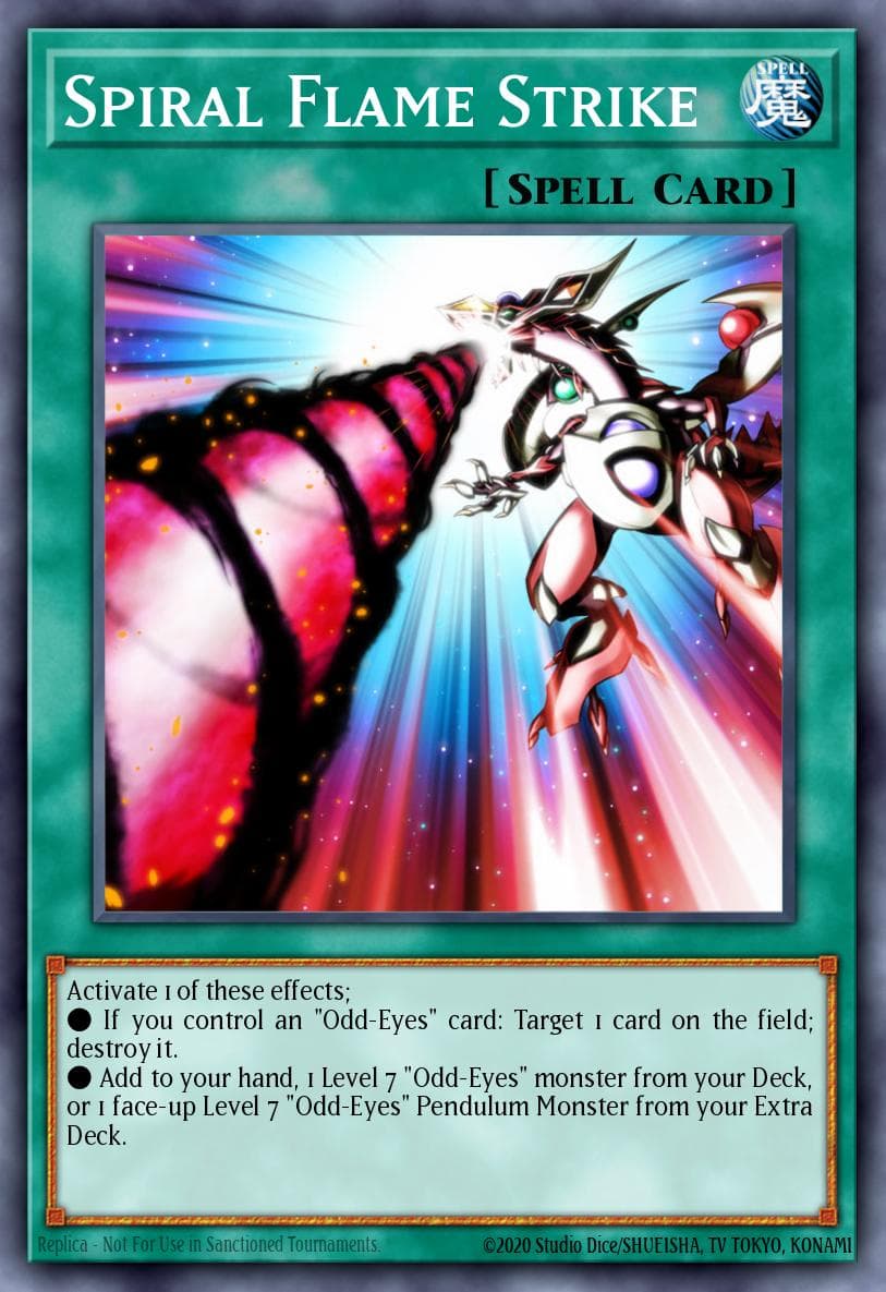 Spiral Flame Strike Legendary Duelists: Magical Hero card