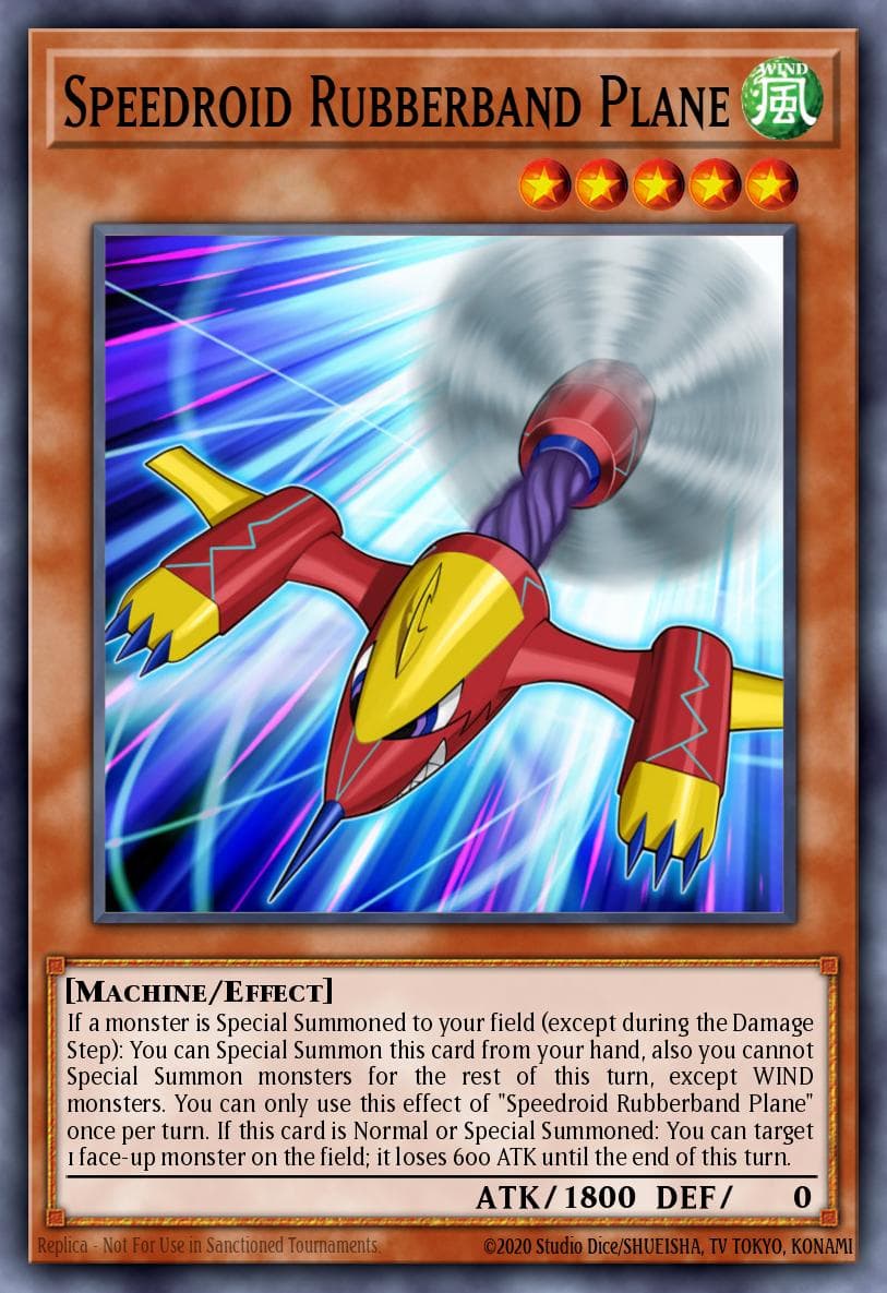 Speedroid Rubberband Plane Maximum Crisis: Special Edition card