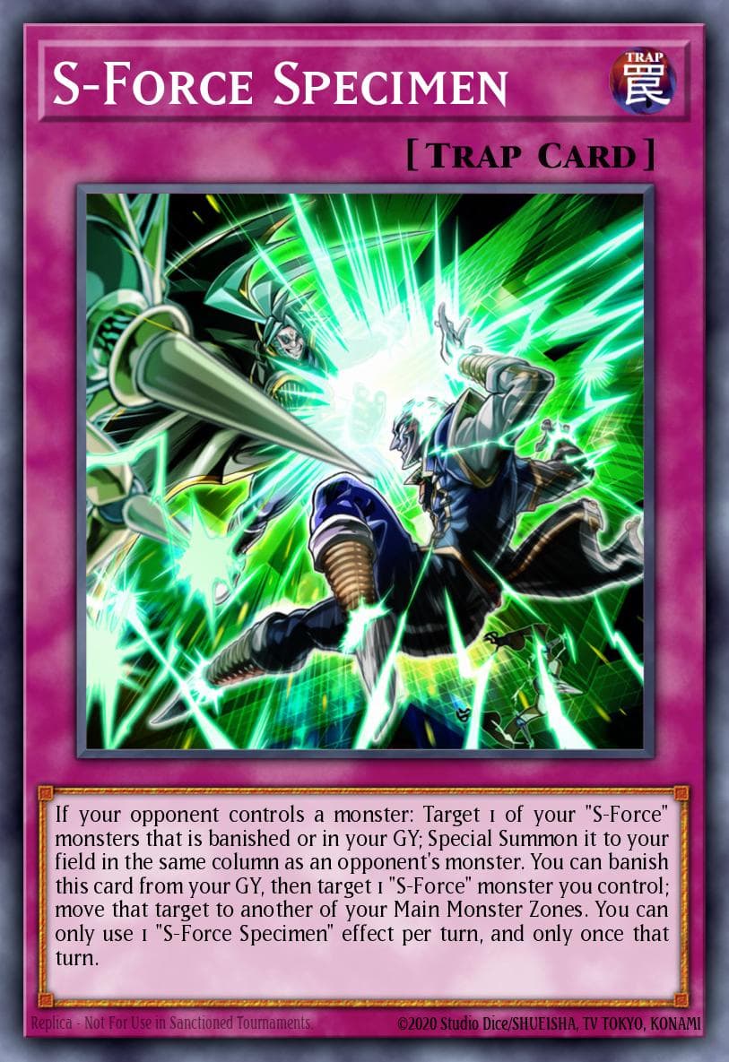 S-Force Specimen Blazing Vortex Premiere! promotional card card