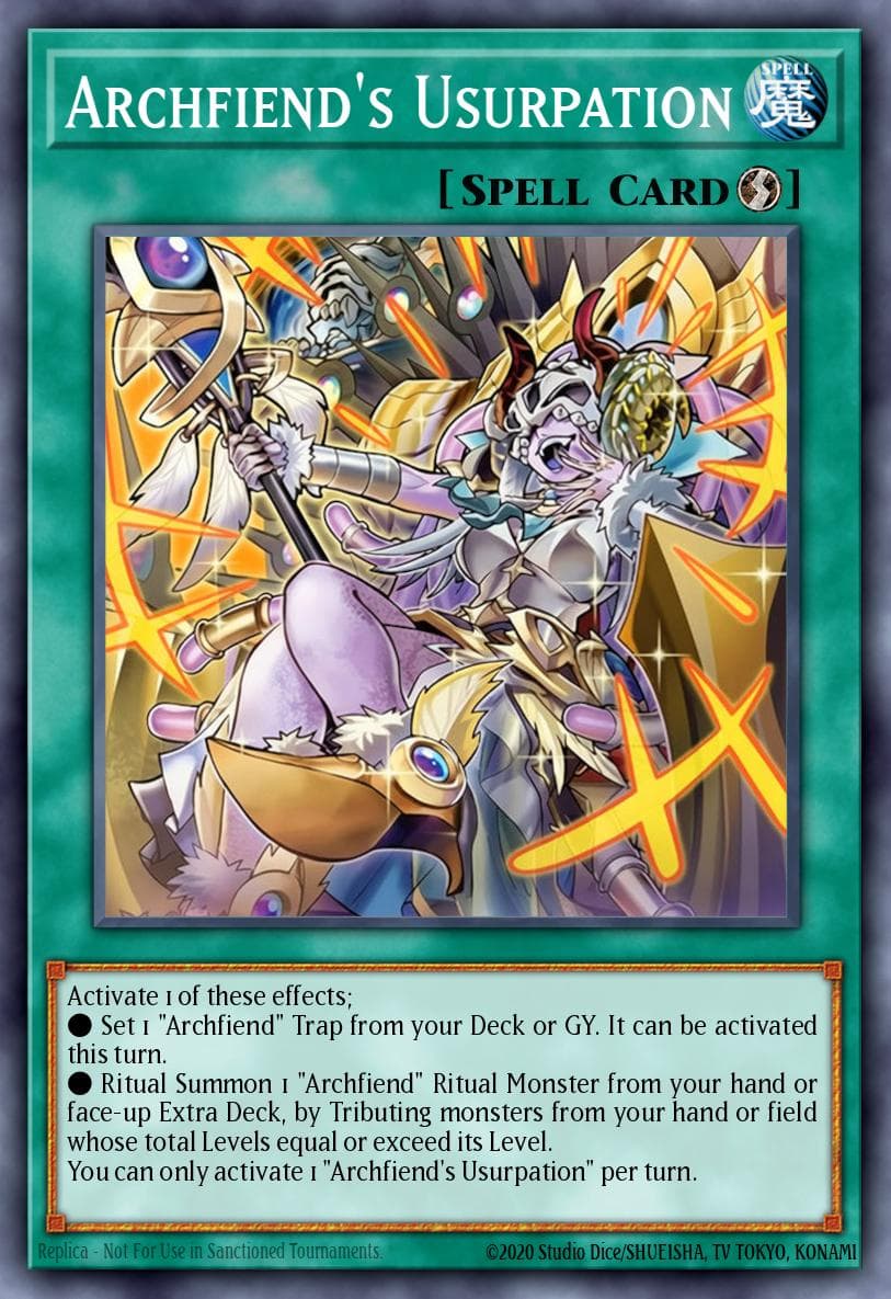 Archfiend's Usurpation Blazing Dominion card
